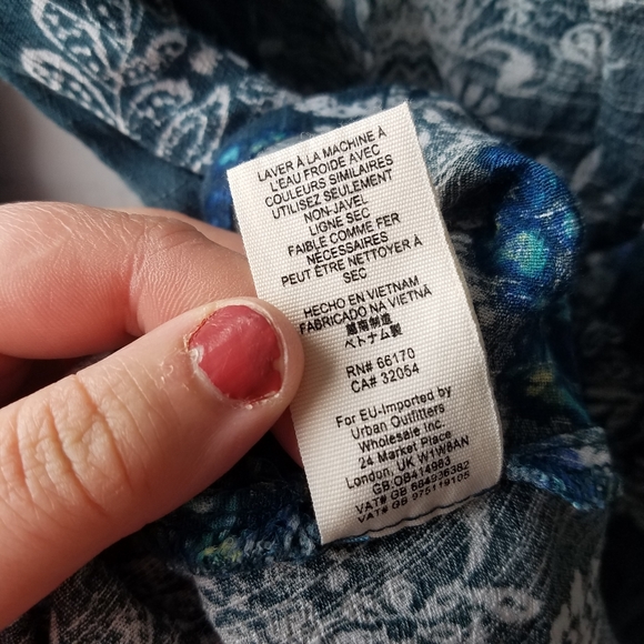 Free People green floral mini dress XS - Picture 5 of 8